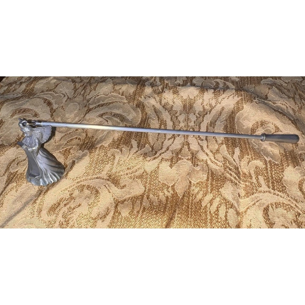 Vintage 1990s Pewter Angel Candle Snuffer PartyLite Long Handle